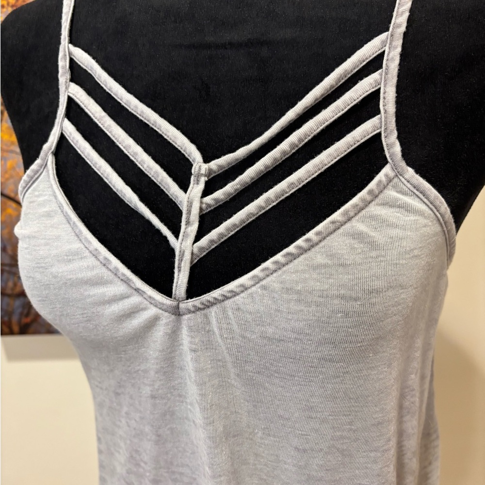 Express Gray Camisole Top with Sleek Design